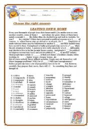 English Worksheet: choose the right word drill  use of English