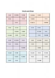 English Worksheet: Simple Past Bingo