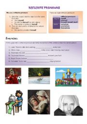 English Worksheet: Reflexive Pronoun