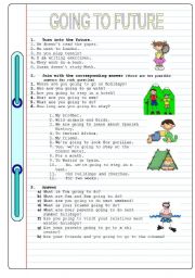 English Worksheet: GOING TO FUTURE