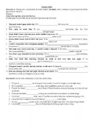 English Worksheet: third conditional exercises