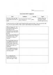 English Worksheet: Atomic Bomb Raft
