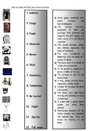 English worksheet: Music Class for Halloween - Pet Sematay Ramones