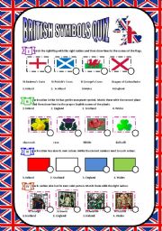 British Symbols Quiz Esl Worksheet By Monder78