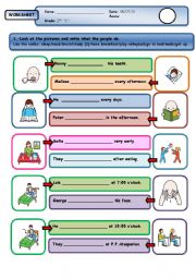 English Worksheet: present simple negative