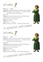 English Worksheet: Writing prompts: Fiona