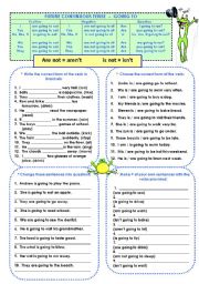 English Worksheet: Future Continuous Tense - Going to