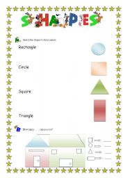 English Worksheet: Shapes