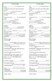 English Worksheet: Im your angel : listening sheet