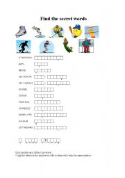 English worksheet: Finfd the secret words