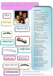 English Worksheet: SONG: MAMMA MIA BY ABBA