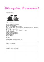 English worksheet: Simple Present