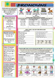 English Worksheet: Pronouns