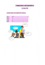 English Worksheet: Comparatives and Superatives