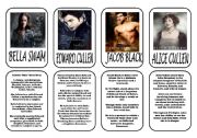 English Worksheet: Twilight main characters 1