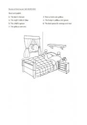 English Worksheet: rooms of the house