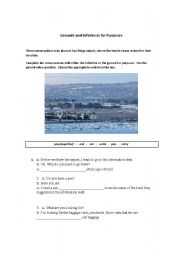 English Worksheet: Infinitives and Gerunds for Purposes