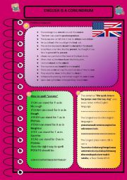English Worksheet: Amazing facts about English