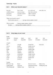 English Worksheet: Cambridge Flyers full content