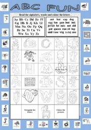 English Worksheet: Alphabets