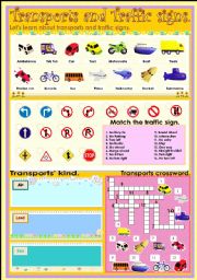 English Worksheet: Transport and Traffic