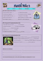 English Worksheet: Phrasal verbs 9