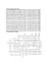 English Worksheet: Numbers