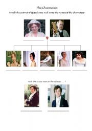English Worksheet: Pride and Prejudice - The Characters