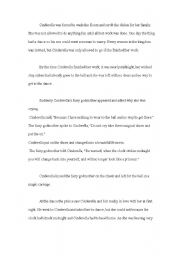 English Worksheet: Cinderlla Script