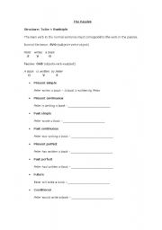 English worksheet: The passive