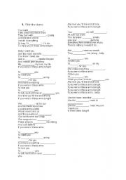 English Worksheet: Activity with 