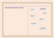 English worksheet: THE DIFFERENT PARTS OF YOUR HOME