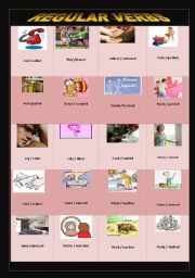 English Worksheet: Regular verbs