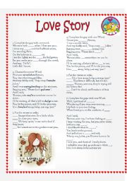 English Worksheet: Love Story