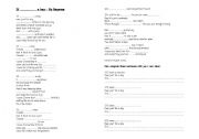 English Worksheet: If I was a boy - Beyonce gap-fill