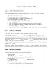 English Worksheet: The creeping man