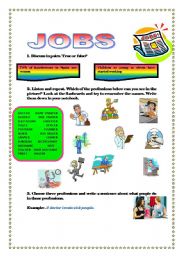 English Worksheet: JOBS