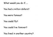 English Worksheet: Conditional with the Use of Would