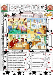 English Worksheet: My house: furniture and rooms.