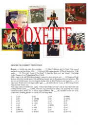 English Worksheet: ROXETTE - BIOGRAPHY 