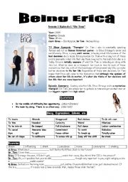 English Worksheet: Being Erica