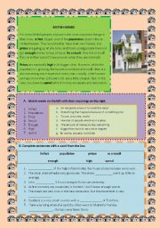 English Worksheet: british homes