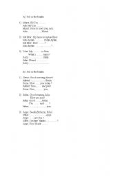 English Worksheet: fill 