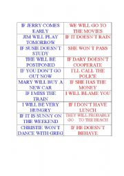 English Worksheet: First conditional matching