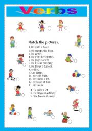 English worksheet: Verbs