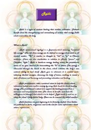 English worksheet: Reiki