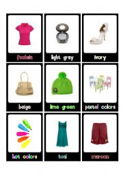 English Worksheet: Colors Flashccards -4/4-