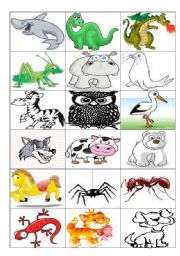 English Worksheet: Comparative degree - animals