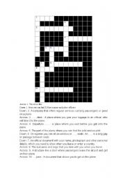 English Worksheet: at the airport