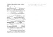 English Worksheet: Verbs - Mr. Bean at the Alders